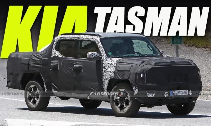 Bán tải Kia Tasman lộ diện trên đường chạy thử, đối thủ mới của Toyota Hilux, Ford Ranger