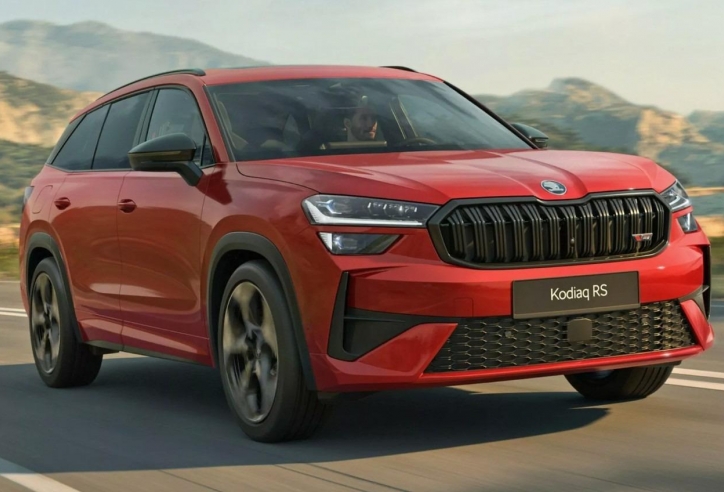 Skoda Kodiaq 2025 - đối thủ Hyundai Santa Fe có thêm phiên bản RS thể thao