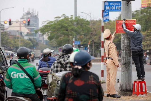 Hà Nội lắp đặt biển thông báo mức phạt vi phạm giao thông tại 58 nút giao