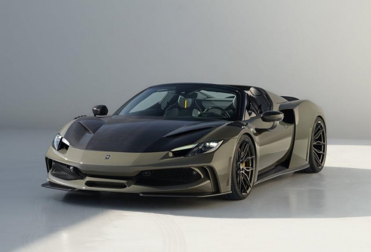 Siêu xe mui trần Ferrari 296 GTS 'lột xác' với gói độ thân rộng Novitec N-Largo