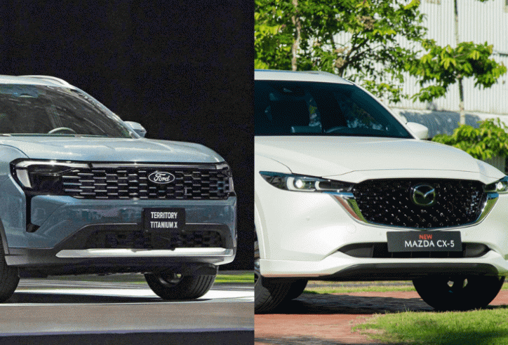 So găng Ford Territory 2025 bản đắt nhất và Mazda CX-5 bản tầm trung: Chọn SUV nào đáng tiền hơn?
