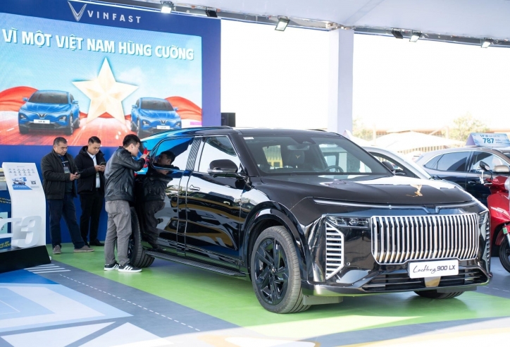 Gian hàng của hãng xe điện VinFast tại Vietnam Mobility Show 2025 có gì?