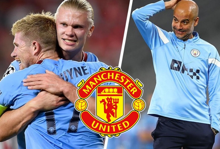 Pep Guardiola tiết lộ về Haaland sau khi 'nhắc nhở' Man Utd