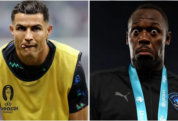 Ronaldo và Usain Bolt 'hít khói' một đối thủ ở cự ly 100m