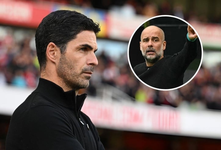 Arteta nói thẳng quan hệ với Pep Guardiola sau trận thắng Leicester