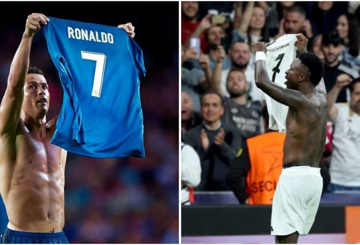 Vinicius 'gây thương nhớ' với hành động tri ân Ronaldo