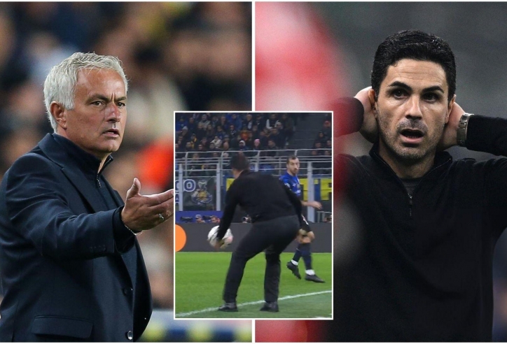 Arteta hóa Mourinho, nhận thẻ vàng 'khó đỡ' vì cứu bóng cho Arsenal