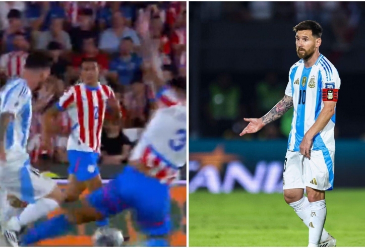 'Máy chém' Paraguay thoát thẻ đỏ sau pha vào bóng thô bạo với Messi