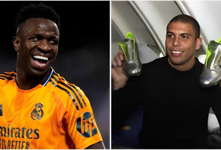 Vinicius nhận món quà tinh thần từ Ronaldo 'béo'