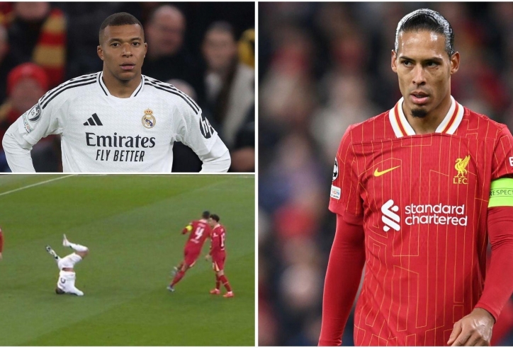 Van Dijk 'chế giễu' Mbappe cả trong lẫn ngoài sân