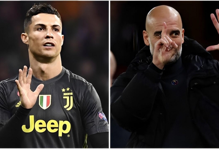 Bắt chước Ronaldo, Pep Guardiola đáp trả fan Liverpool