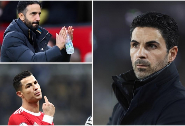 Arteta ca ngợi Amorim, đề cập tới Ronaldo trước thềm đấu MU