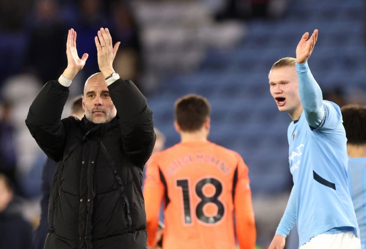 Haaland 'ra lệnh' cho Pep Guardiola sau trận thắng Leicester