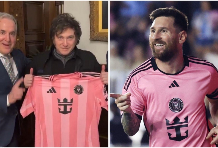 Messi tặng quà cho tổng thống Argentina