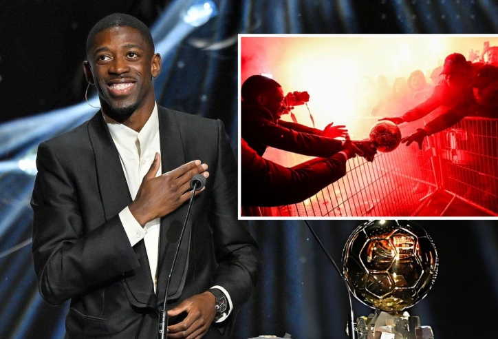 Dembele làm điều chưa từng có với Quả bóng Vàng