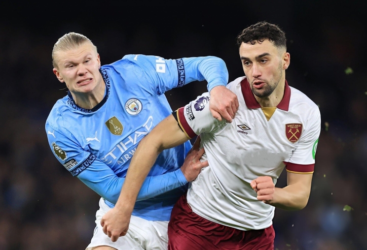 Trực tiếp Man City vs West Ham: Haaland đá chính