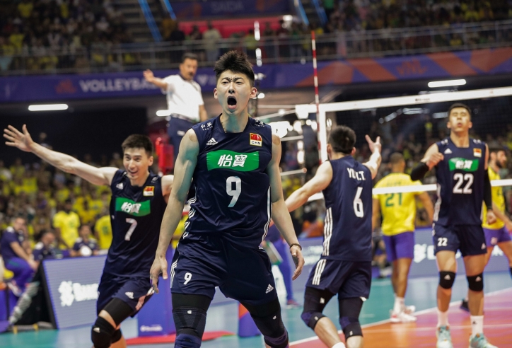 Kết quả bóng chuyền nam VNL 2022 ngày 23/6: Trung Quốc có trận thắng 'dâng tận miệng'