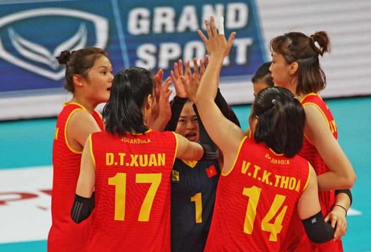 Kết quả bóng chuyền nữ AVC Cup 2022 ngày 24/8: Việt Nam chắc suất nhì bảng