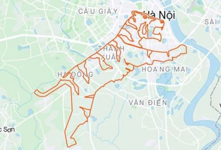 Đón năm Dần, VĐV điền kinh Việt Nam chạy hơn 100km để vẽ hình 'Ông Ba Mươi'