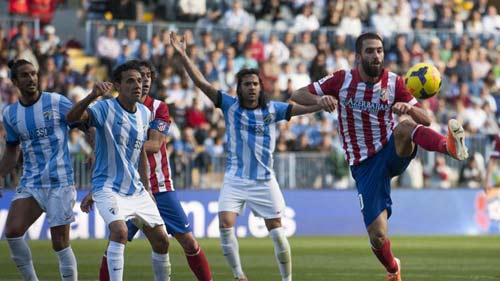 Video bàn thắng: Malaga 0-1 Atletico Madrid (Vòng 18 - La Liga)