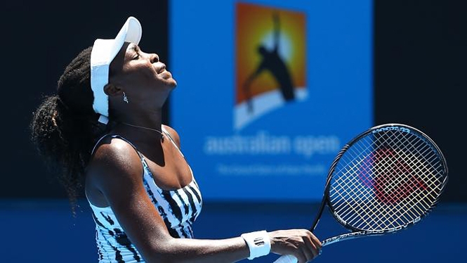 Venus Williams bất ngờ bị loại tại vòng 1 Australia Open 2014