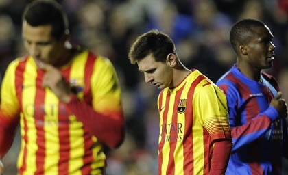 Messi không ghi bàn ở La Liga 4 tháng qua