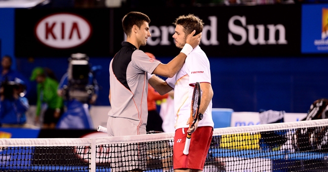 Video tennis: Djokovic - Wawrinka (Tứ kết Australian Open 2014)