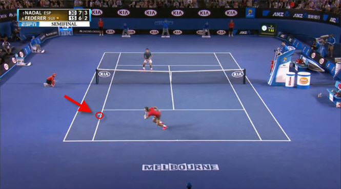 Video tennis: Pha cứu bóng không tưởng của Rafael Nadal (bán kết Australian Open 2014)