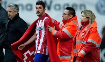 Chấn thương, David Villa bỏ lỡ trận derby Madrid
