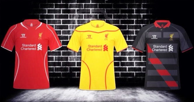 Lộ áo đấu của Liverpool mùa giải 2014/15