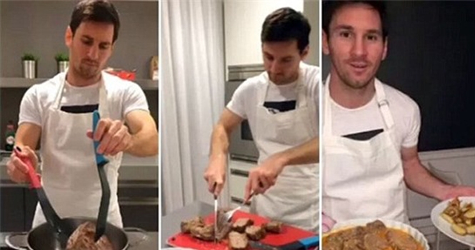 Thua cá độ, Messi phải vào bếp nấu nướng