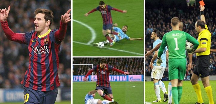 Video bàn thắng: Man City 0-2 Barca (Champions League 2013/14)