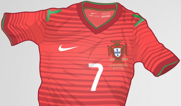 Lộ diện mẫu áo mới của Ronaldo tại World Cup 2014