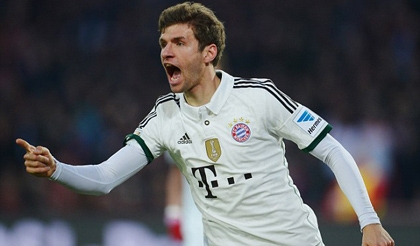 Bayern Munich có thể mất Muller ở cuộc tái đấu với Arsenal