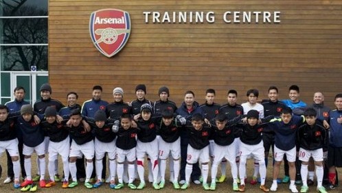 U19 Việt Nam đọ sức với U19 Arsenal, 18h00 ngày 05/03