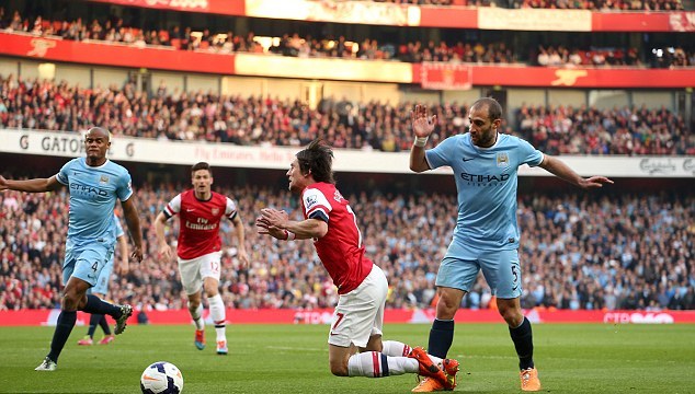 Video bàn thắng: Arsenal 1-1 Man City (Ngoại hạng Anh 2013/14)