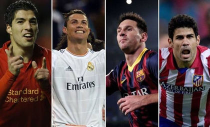 Messi bắt đầu đua Chiếc giày vàng châu Âu cùng Ronaldo và Suarez