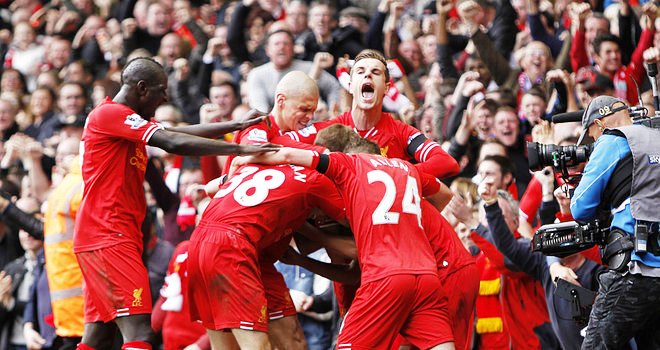 Video bàn thắng: Liverpool 3-2 Man City (Ngoại hạng Anh 2013/14)