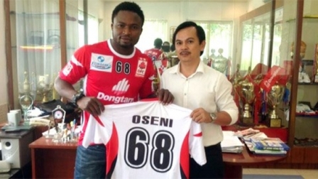 Tiền đạo Oseni chính thức gia nhập ĐT.Long An