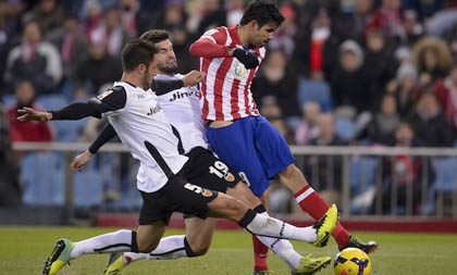 Valencia - Atletico Madrid: Cắn răng mà đá