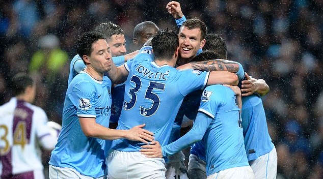 Man City 4-0 Aston Villa: Người hùng Dzeko lập cú đúp