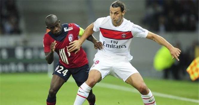 Ibrahimovic 'mờ nhạt', PSG vẫn thắng đậm Lille