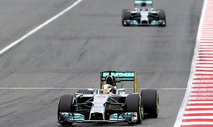 F1 GP Tây Ban Nha 2014: Lewis Hamilton và Mercedes thắng chặng thứ 4 liên tiếp