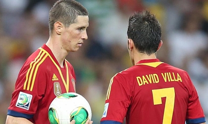 Torres, Mata và David Villa có nguy cơ bị gạch tên ở World Cup 2014