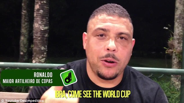 Ronaldo, Alves kêu gọi Ibrahimovic tới World Cup 2014