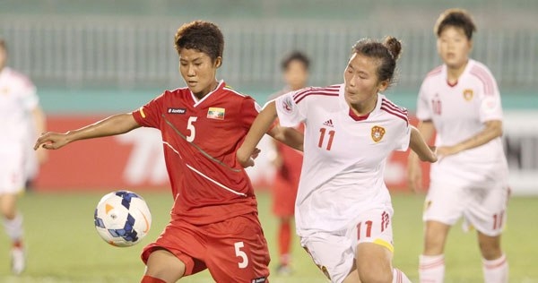 VCK Asian Cup nữ 2014: Trung Quốc thắng dễ Myanmar