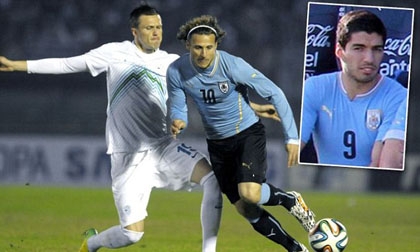Không Suarez, Uruguay vẫn có màn tập dượt hoàn hảo cho World Cup 2014