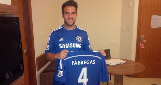 Tin chuyển nhượng: Fabregas khoác áo số 4 tại Chelsea