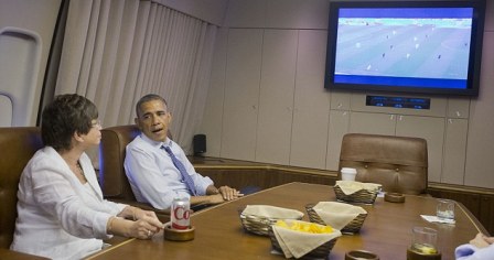 Tổng thống Obama cổ vũ ĐT Mỹ trong trận gặp Đức