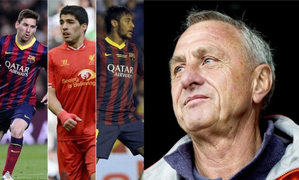'Thánh Johan' cảnh báo Barca về bộ ba Messi-Neymar-Suarez